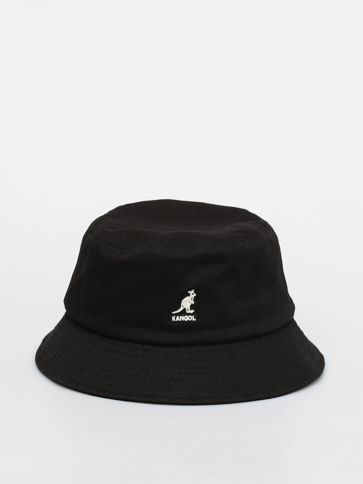 Kangol Washed Bucket Hat Sun Fishing Camping Summer Beach in Black