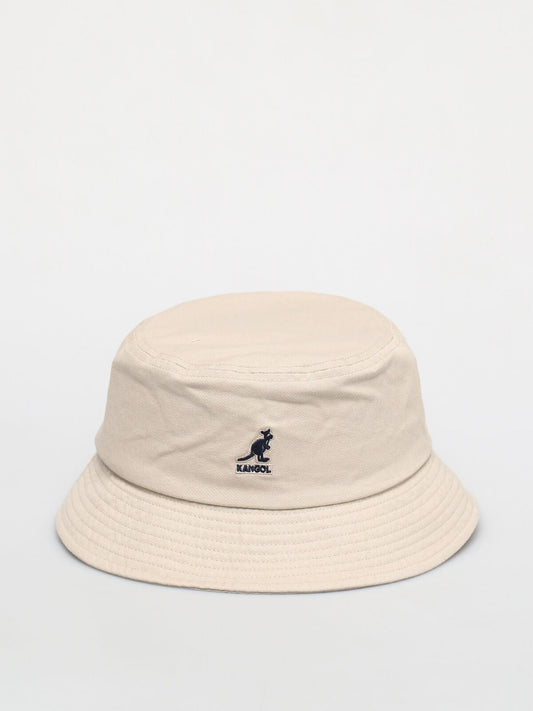 Kangol Washed Bucket Hat Sun Fishing Camping Summer Beach in Beige (Khaki)