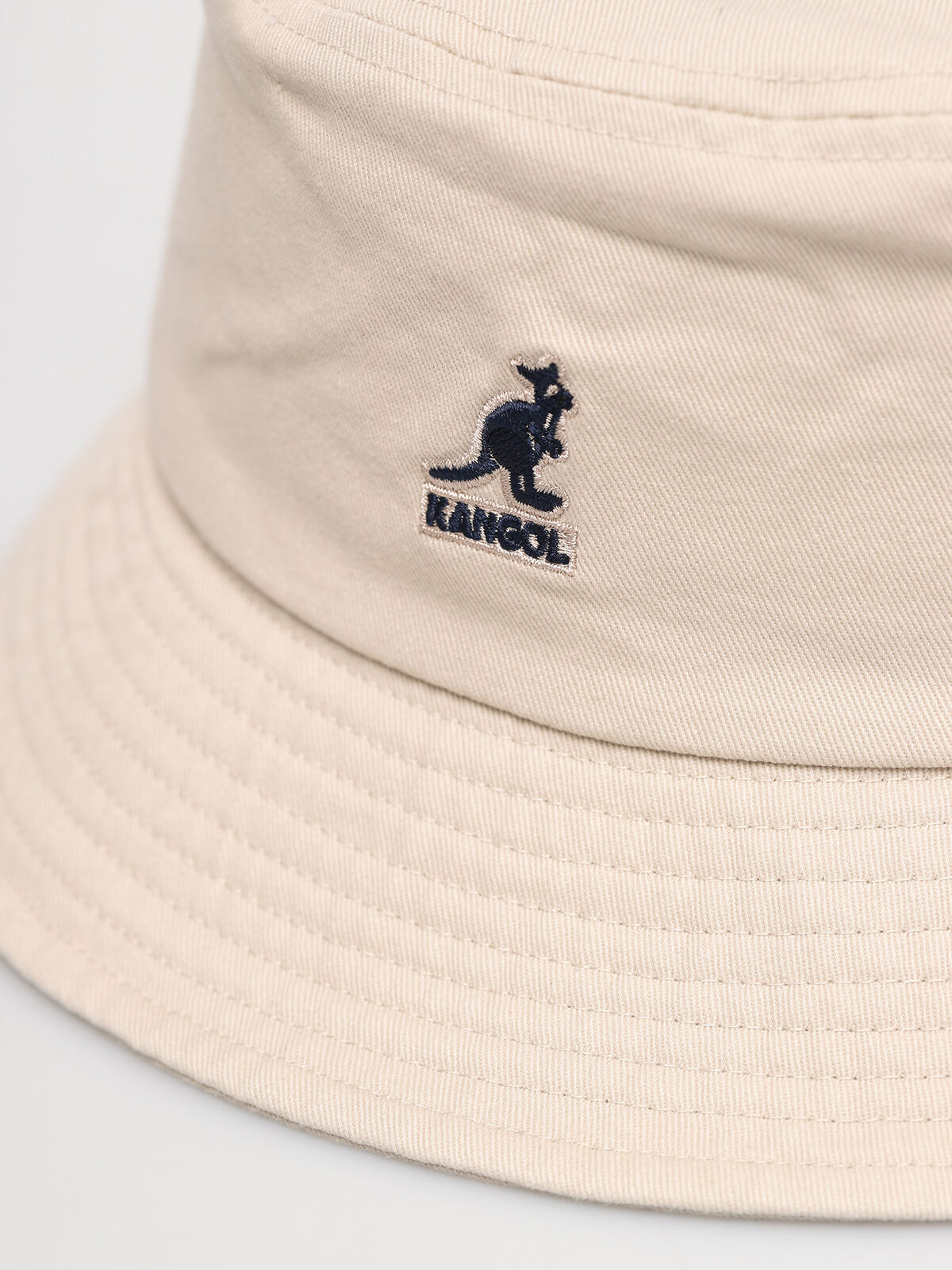 Kangol Washed Bucket Hat Sun Fishing Camping Summer Beach in Beige (Khaki)