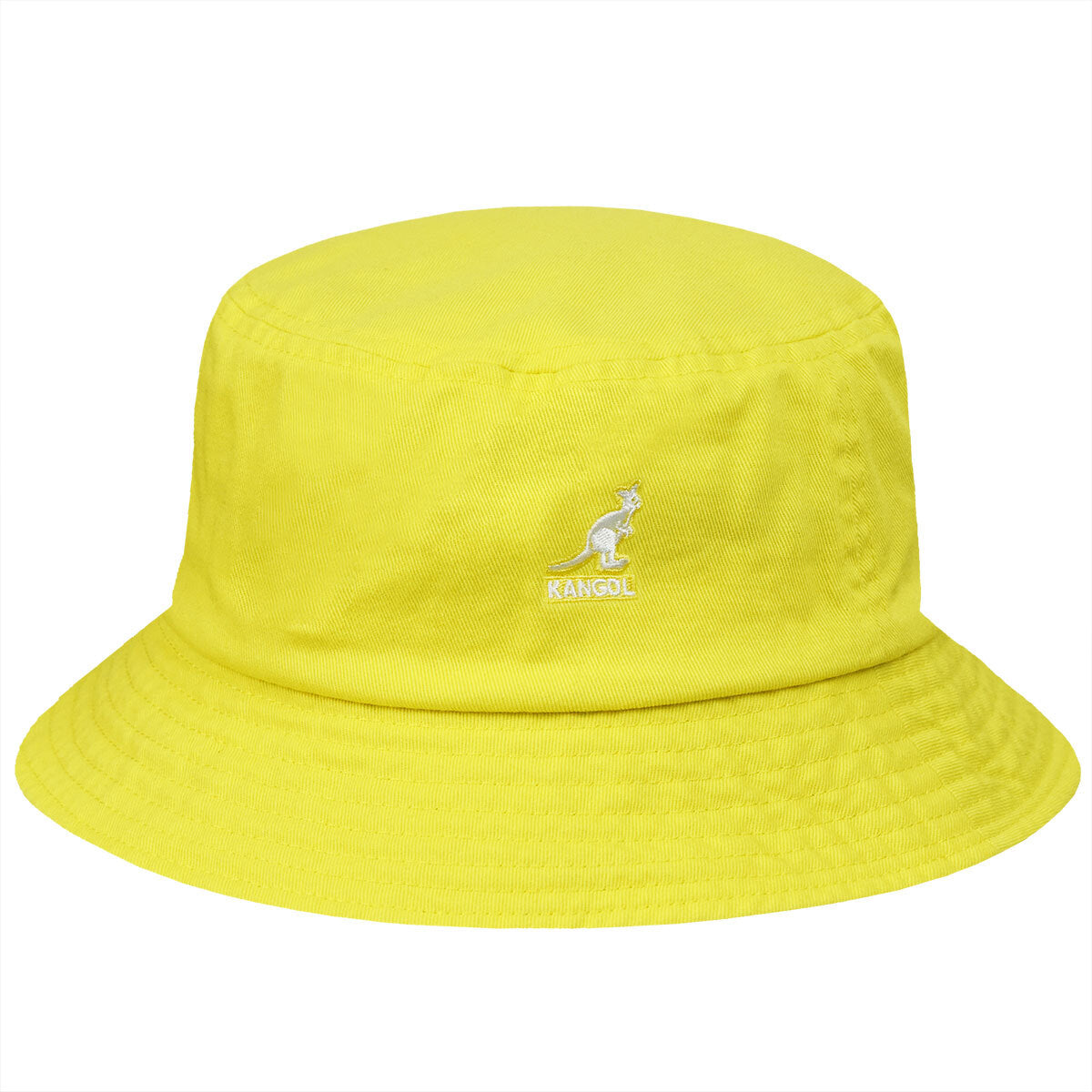 Kangol Washed Bucket Hat Summer Cap Outdoor Camping - Lemon Sorbet - L-1