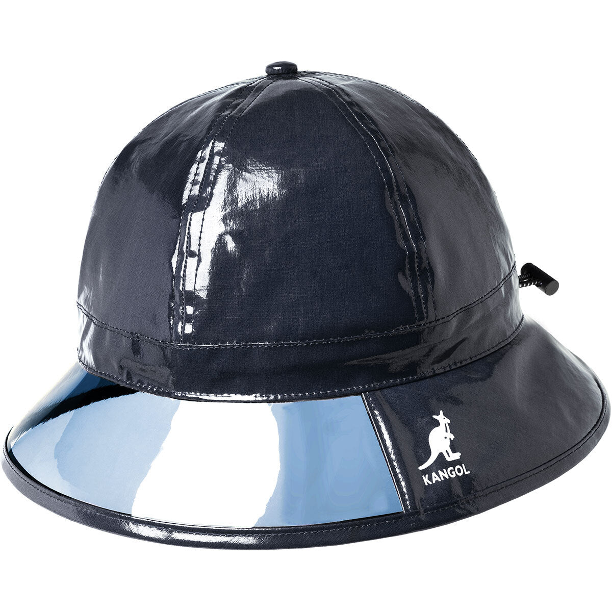 Kangol Rain Casual Waterproof Bucket Hat Fashion Cap Transparent - Black-0