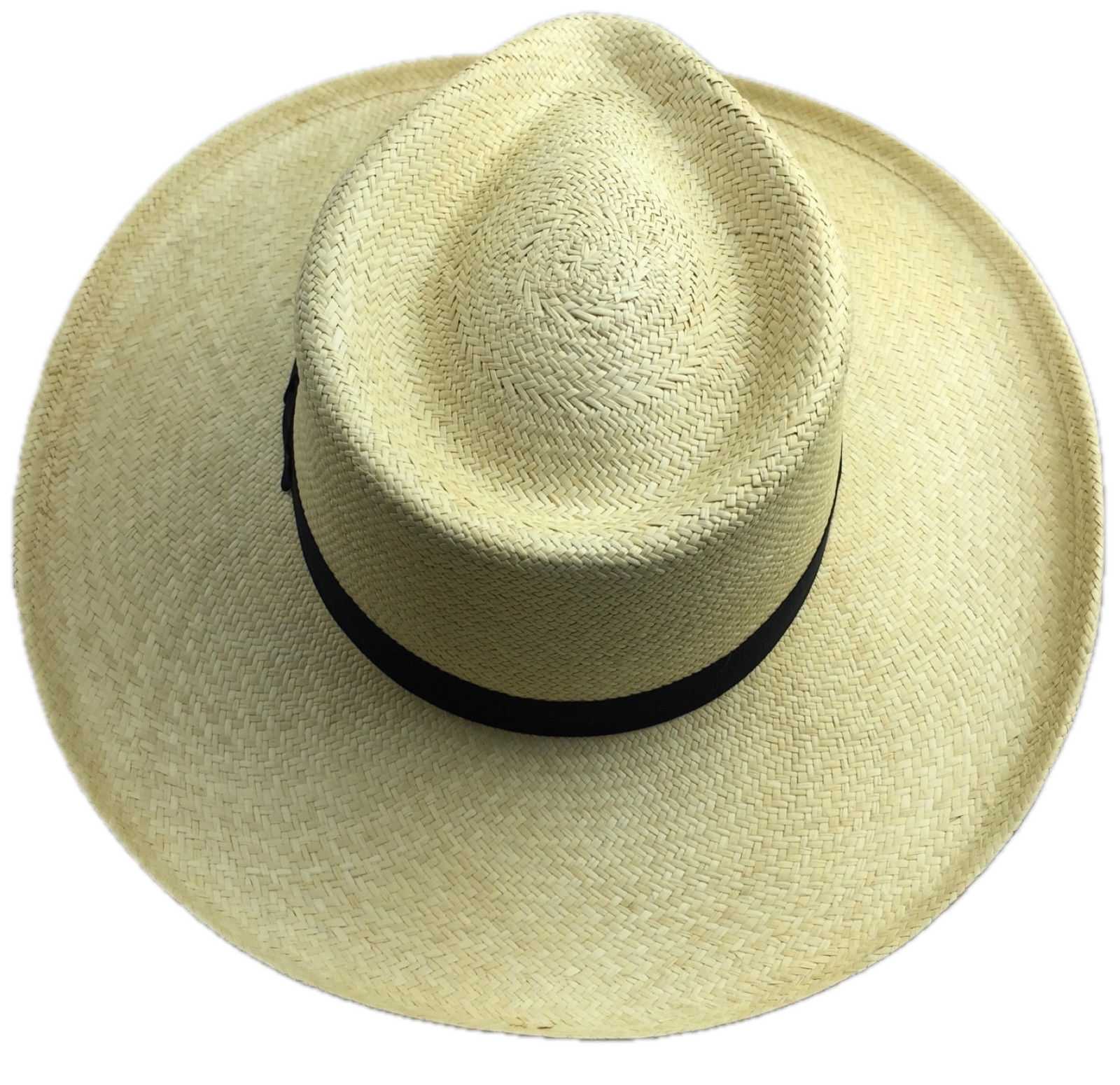 STRAW PANAMA CUENCA HAT Sun Beach Golf Cap Summer Hand Woven Made in USA K4A-3