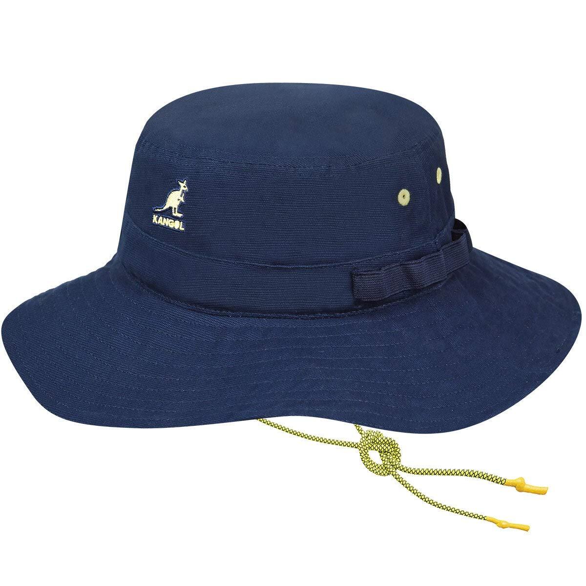 Kangol Utility Cords Jungle Hat Fishing Sun Cap Bucket Camping - Navy-4