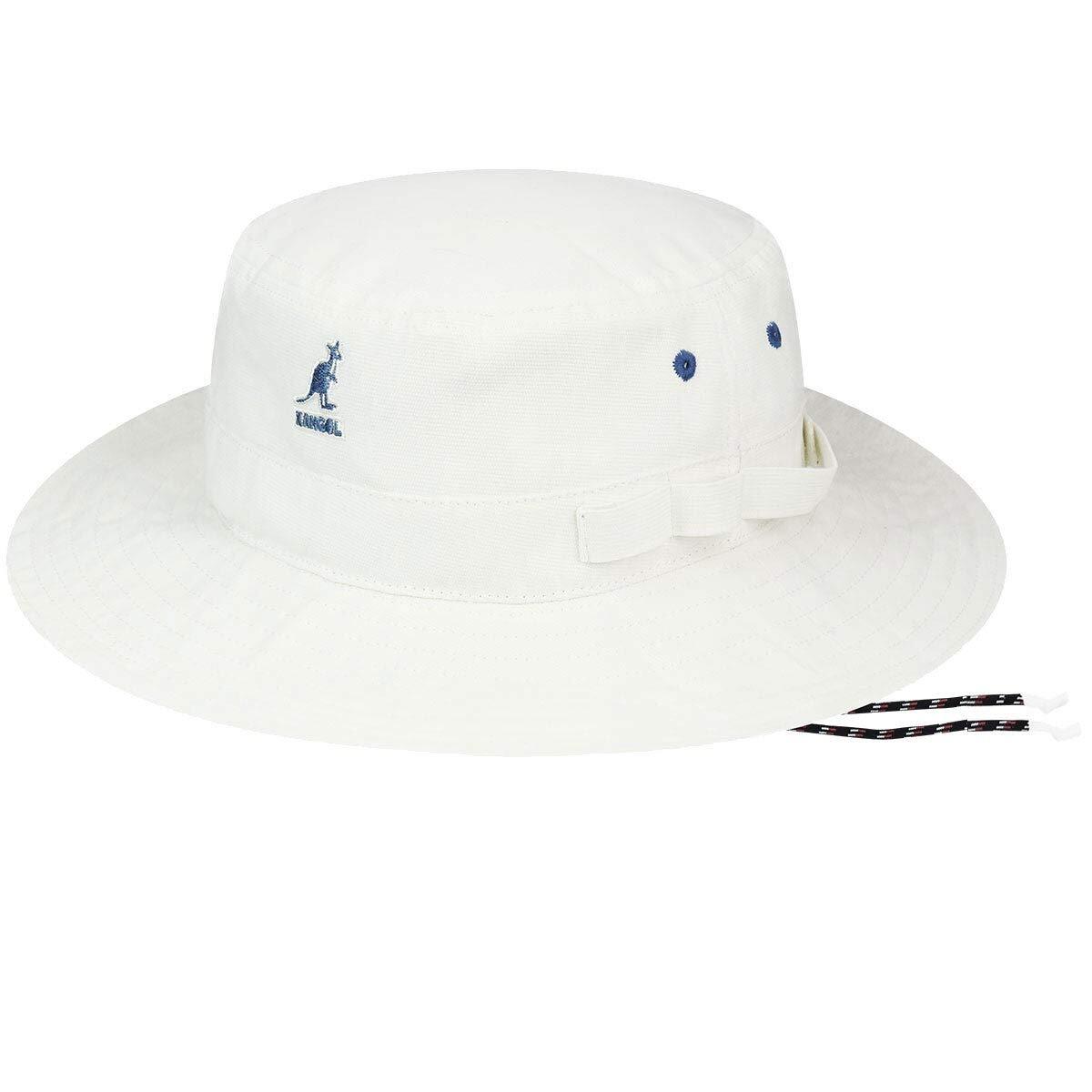 Kangol Utility Cords Jungle Hat Fishing Sun Cap Fishing Summer - Off White-3
