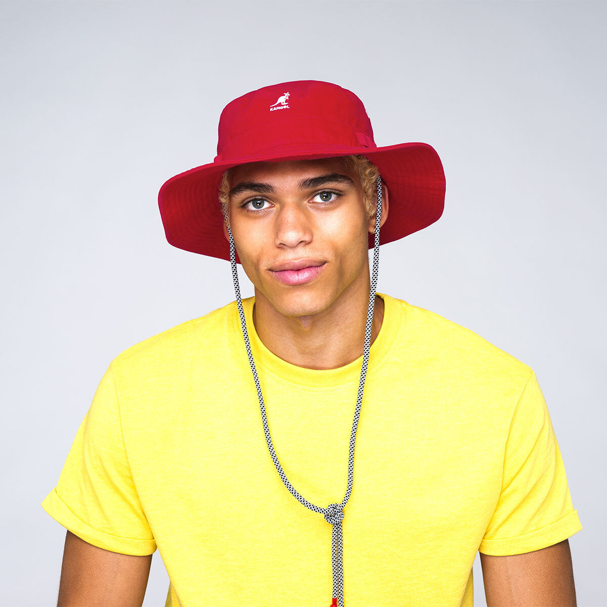 Kangol Utility Cords Jungle Hat Camping Sun Protection Fishing Cap - Red-3