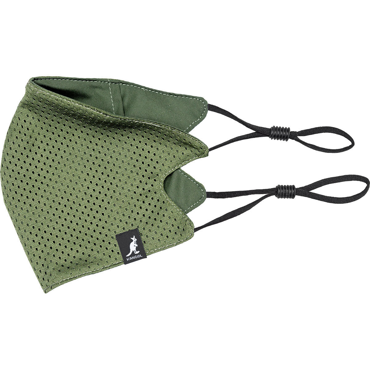 Kangol Mens Coordinates Mask Beret Polyester Casual Hat with Mask - Olive-4