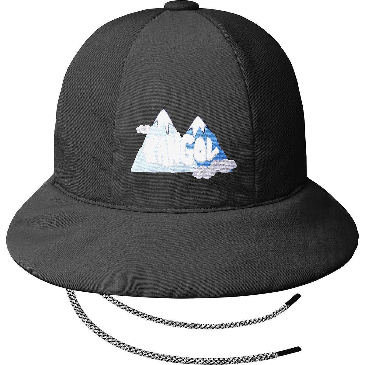 Kangol Stay Puffed Casual Bucket Hat Foldable Winter Cap - Black-0