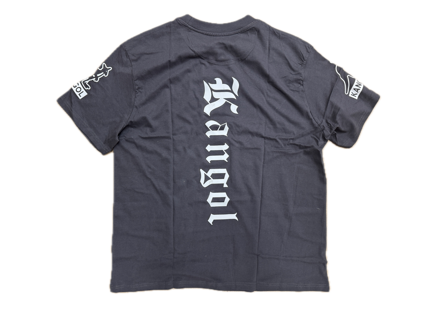 Kangol Gothic Tee T-Shirt in Charcoal-3