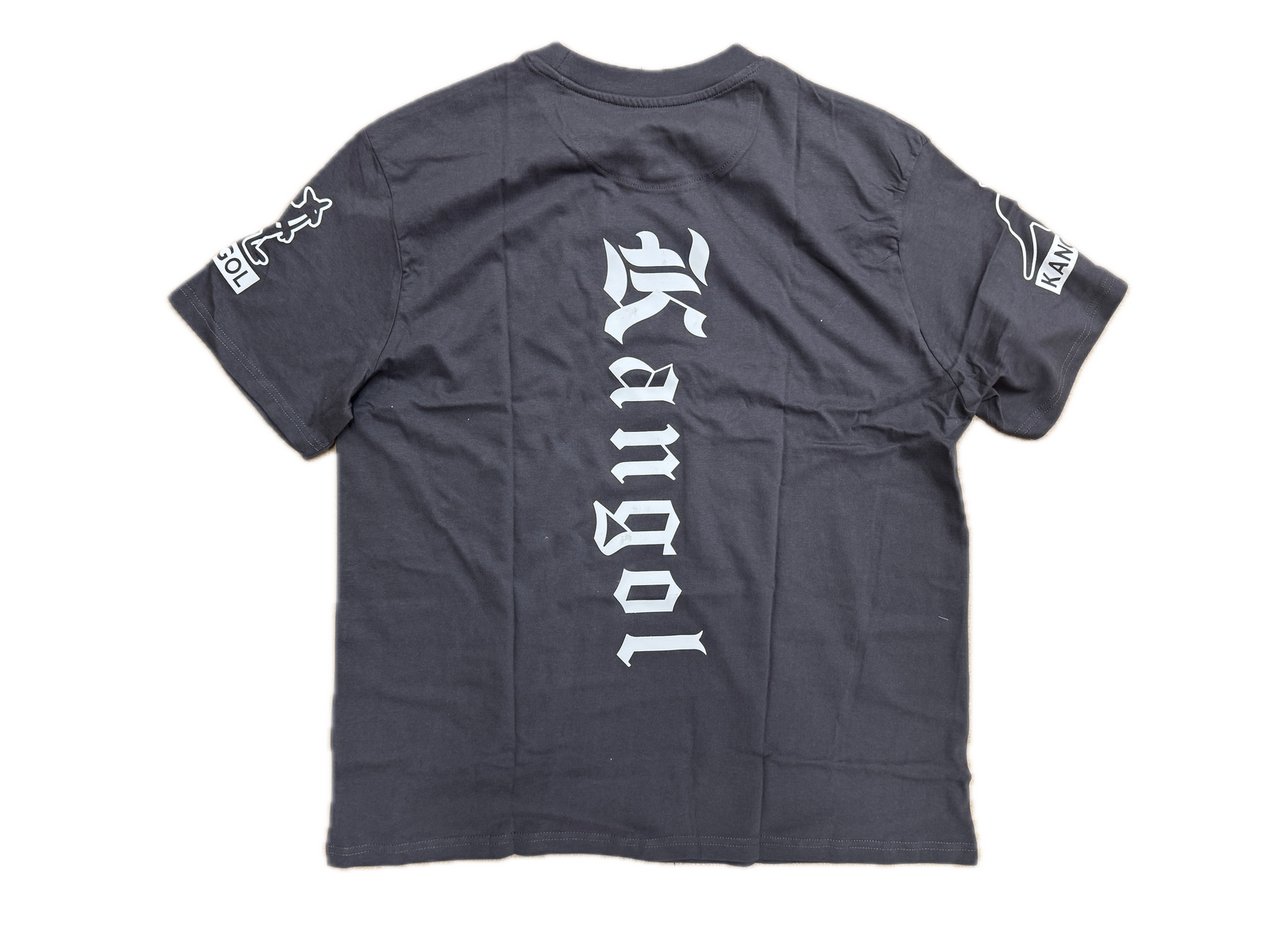 Kangol Gothic Tee T-Shirt in Charcoal-3