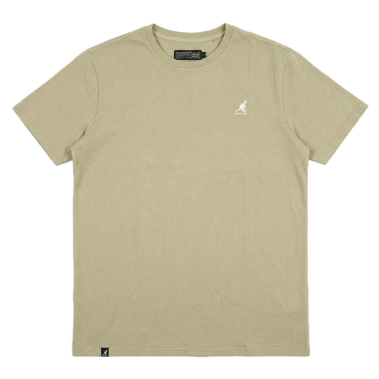 Kangol Mens 100% Cotton Pigment Dye T-Shirt Tee Top in Lemon Pepper