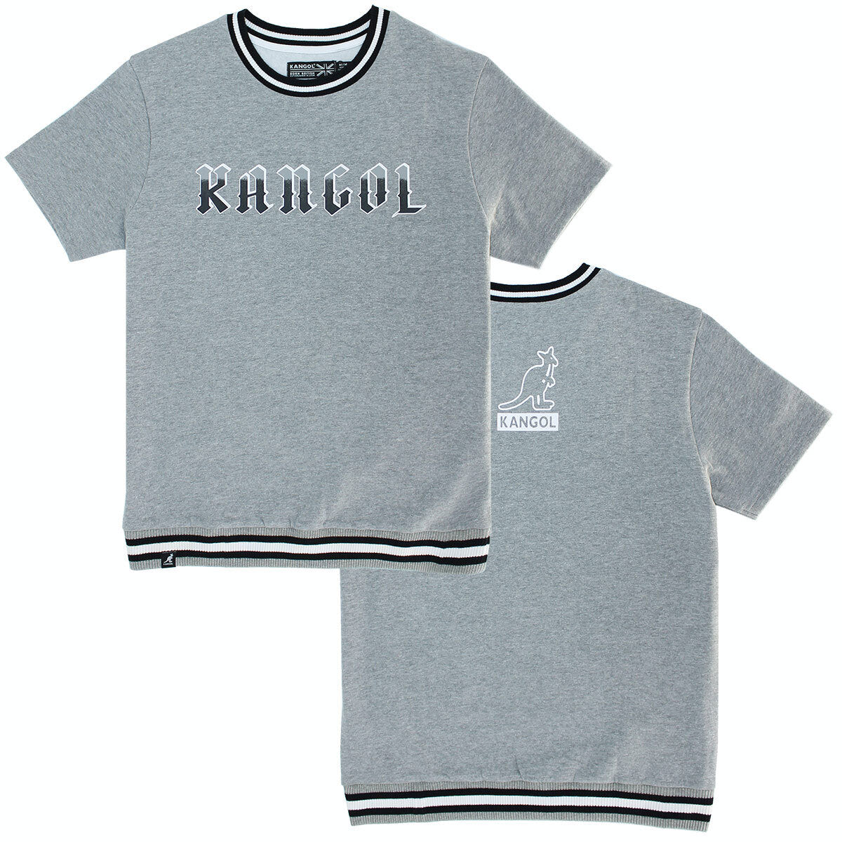 Kangol Game Day Basketball Tee T-Shirt Top - Grey Mix-0