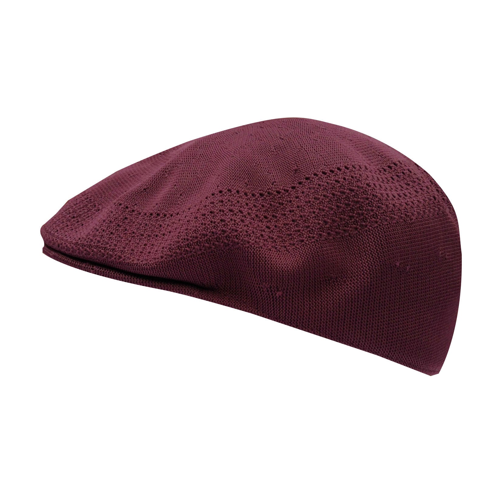 KANGOL Tropic Ventair 504 Ivy Cap 0290BC Summer Flat Driving Hat - Oxblood - S-0