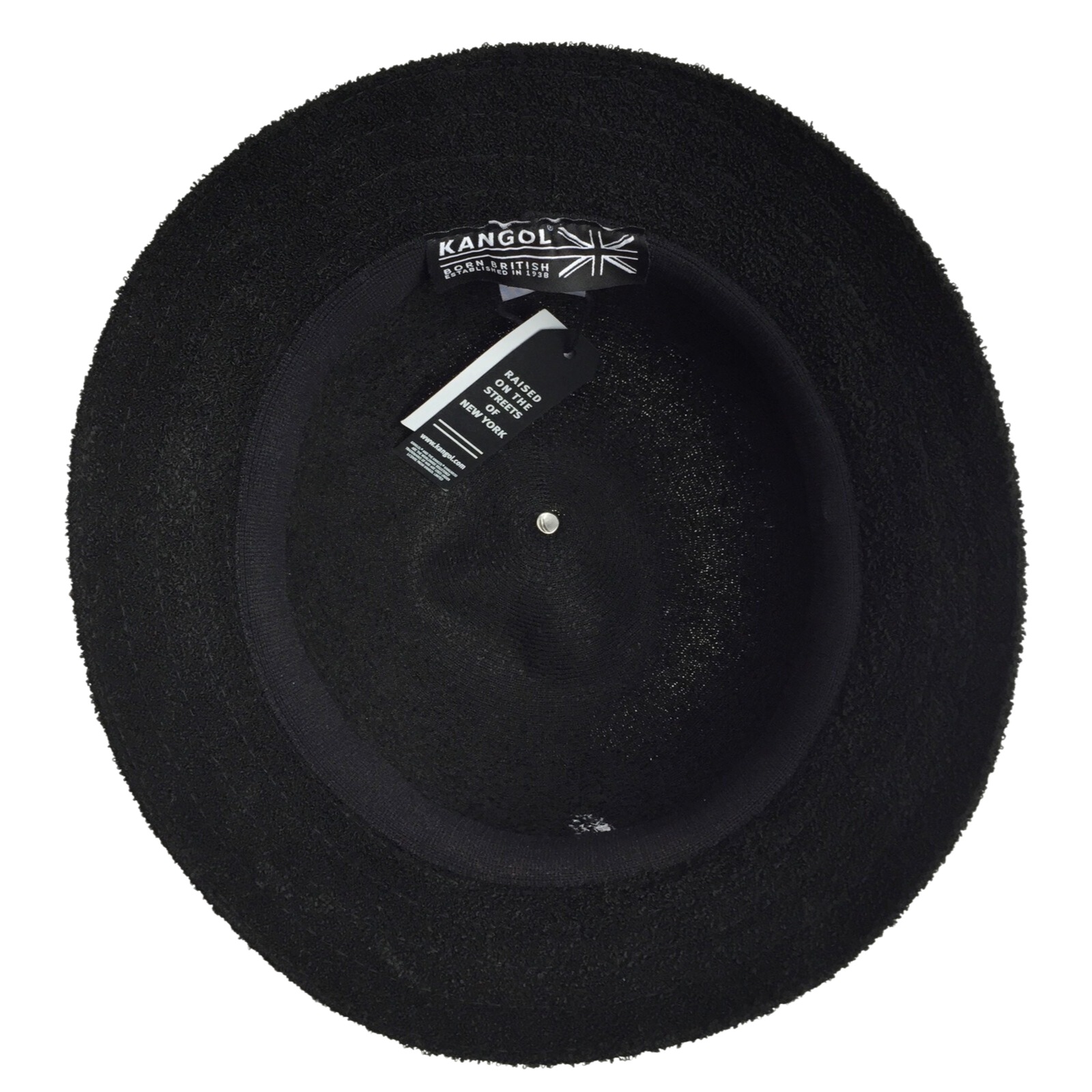 KANGOL Bermuda Casual Bucket Hat Terry Towelling Cap - Black-3