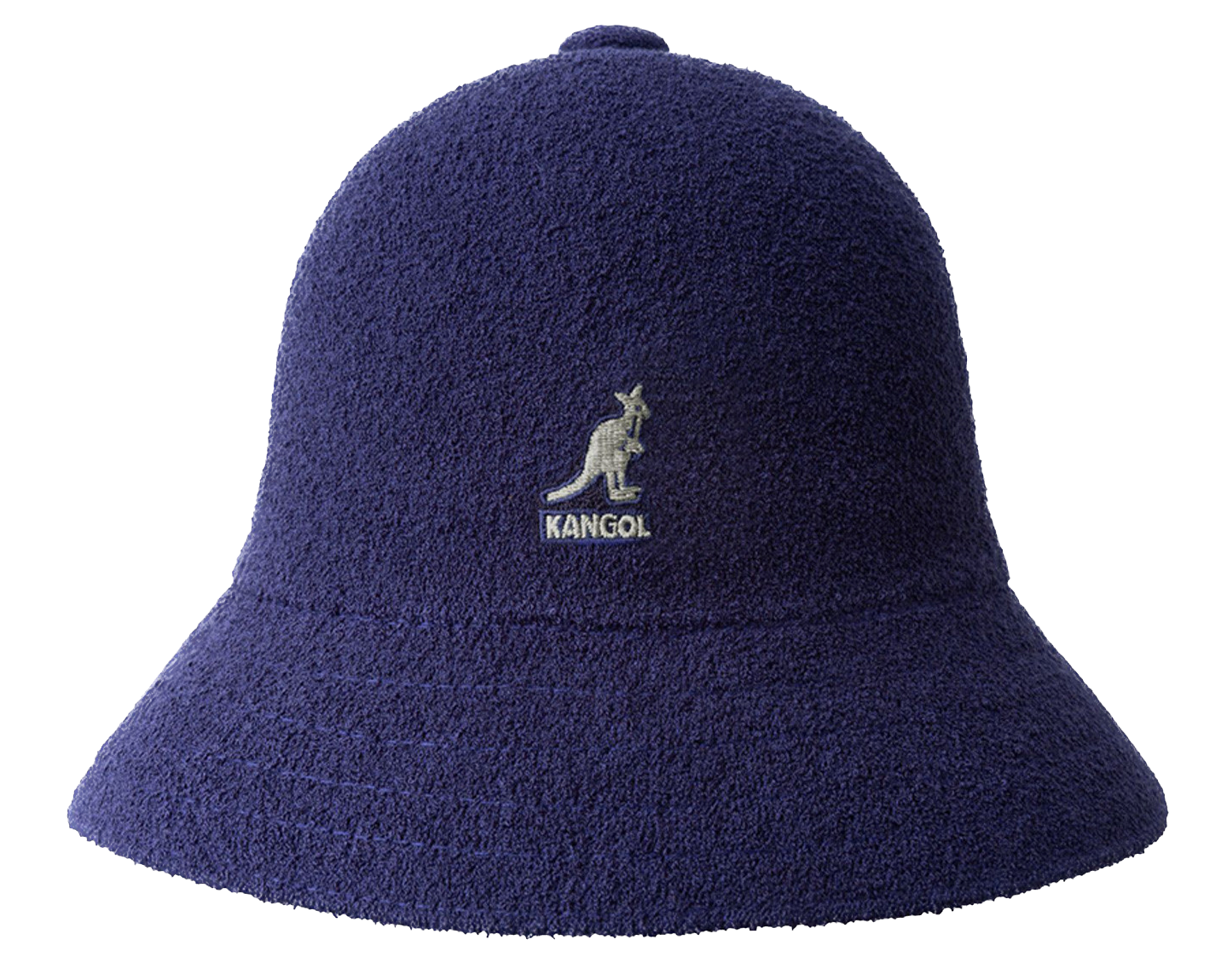 KANGOL Bermuda Casual Bucket Hat Terry Towelling Cap - Navy-1