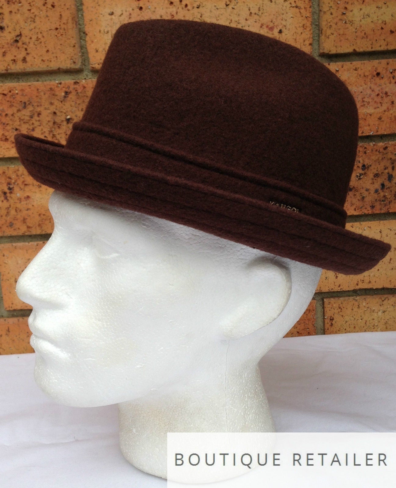 KANGOL Wool Player Trilby Hat Fedora Style Warm Winter Cap 6447BC-6