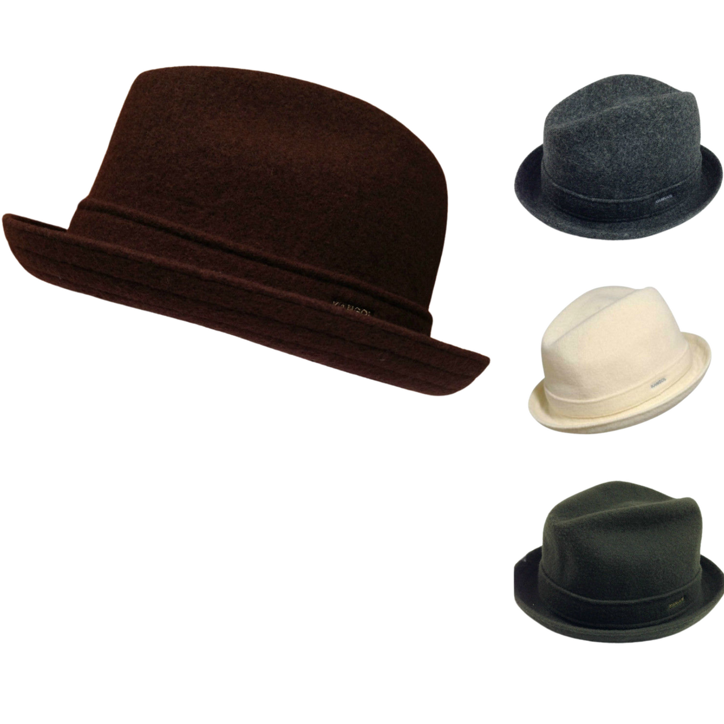 KANGOL Wool Player Trilby Hat Fedora Style Warm Winter Cap 6447BC-1