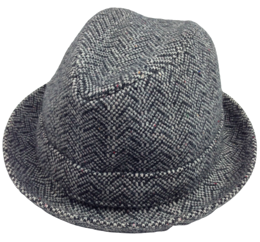 KANGOL Kids Herringbone Player Trilby Hat K0795KK Brimmed Fedora Childrens Cap-1