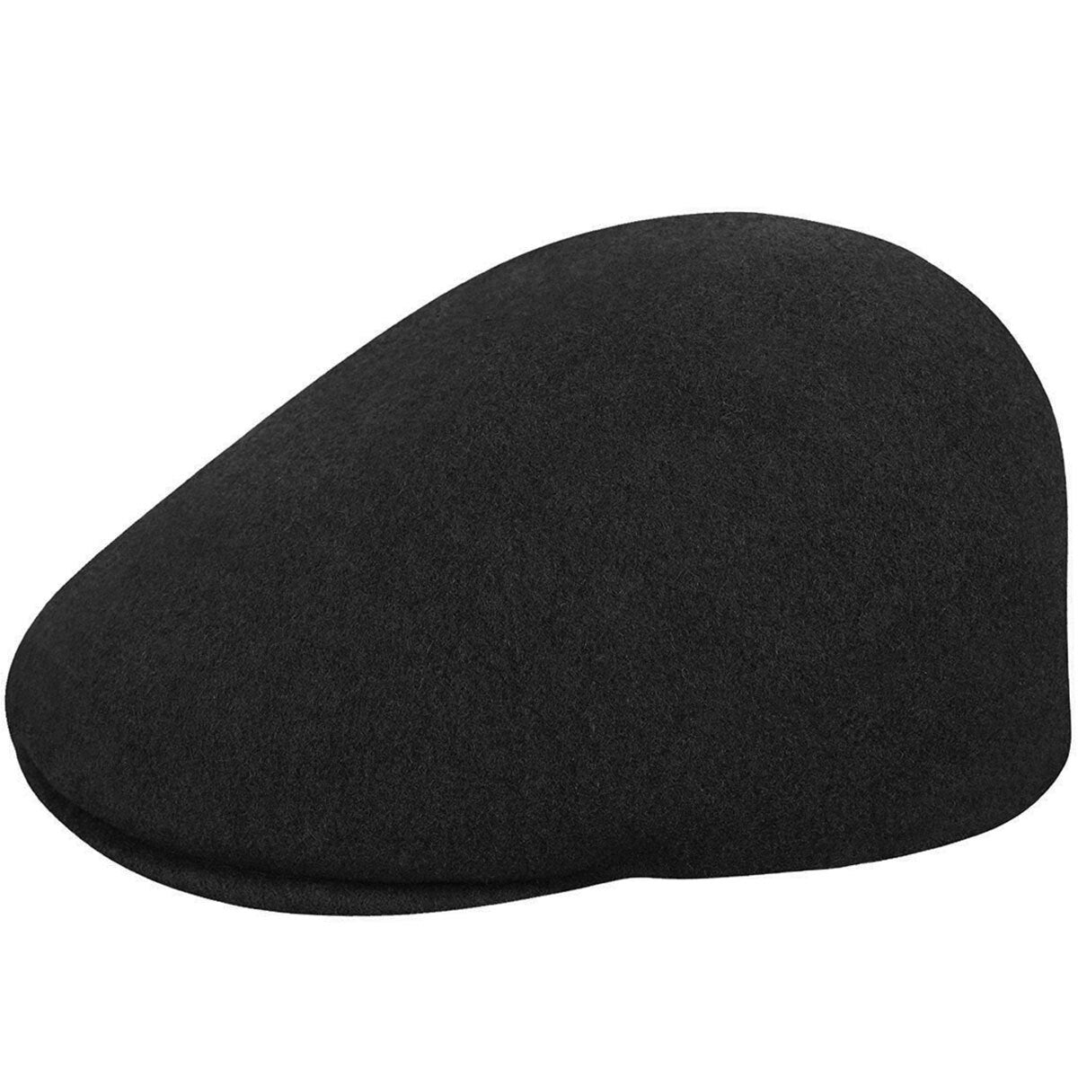 KANGOL Seamless Wool 507 Cap K0875FA Warm Winter Ivy Hat - Black-0