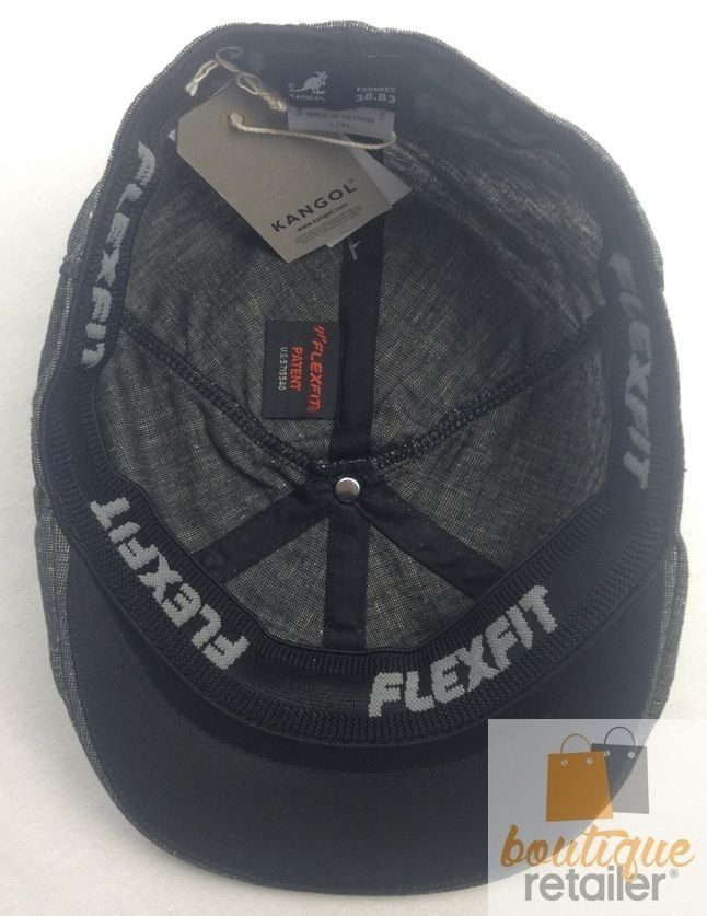 KANGOL Mens Banded 504 Ivy Hat Cap K1015FA Flexfit sboy - Black-2