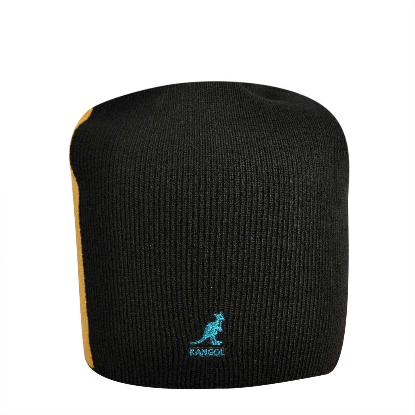 KANGOL Ski Stripe Pull On Beanie Warm Winter Ski Hat - Black-2
