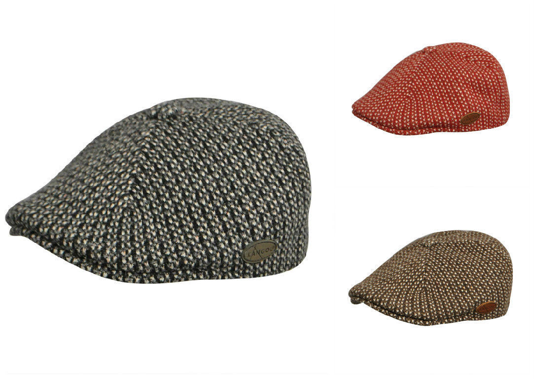 KANGOL Houndstooth 507 Ivy Cap Wool Blend Hat K1543CO Winter Warm-1