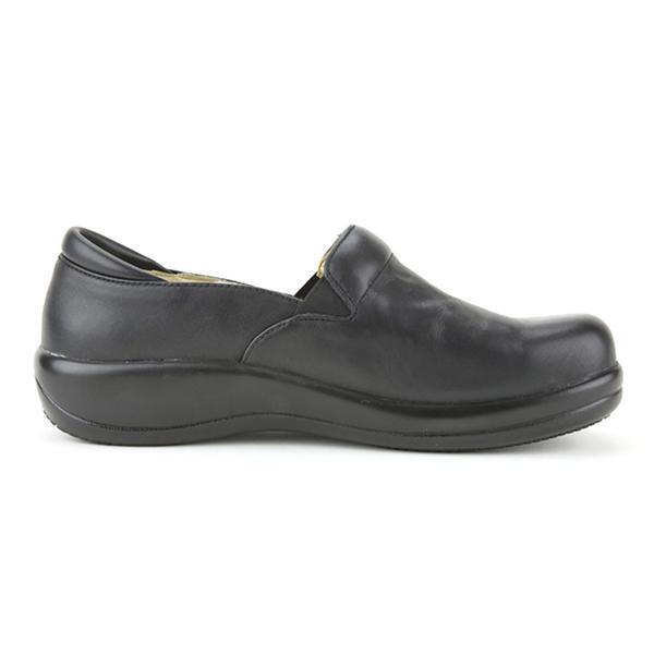 Alegria Keli Nursing Shoes Slip On Womens Work Hospitality - Black Nappa-4
