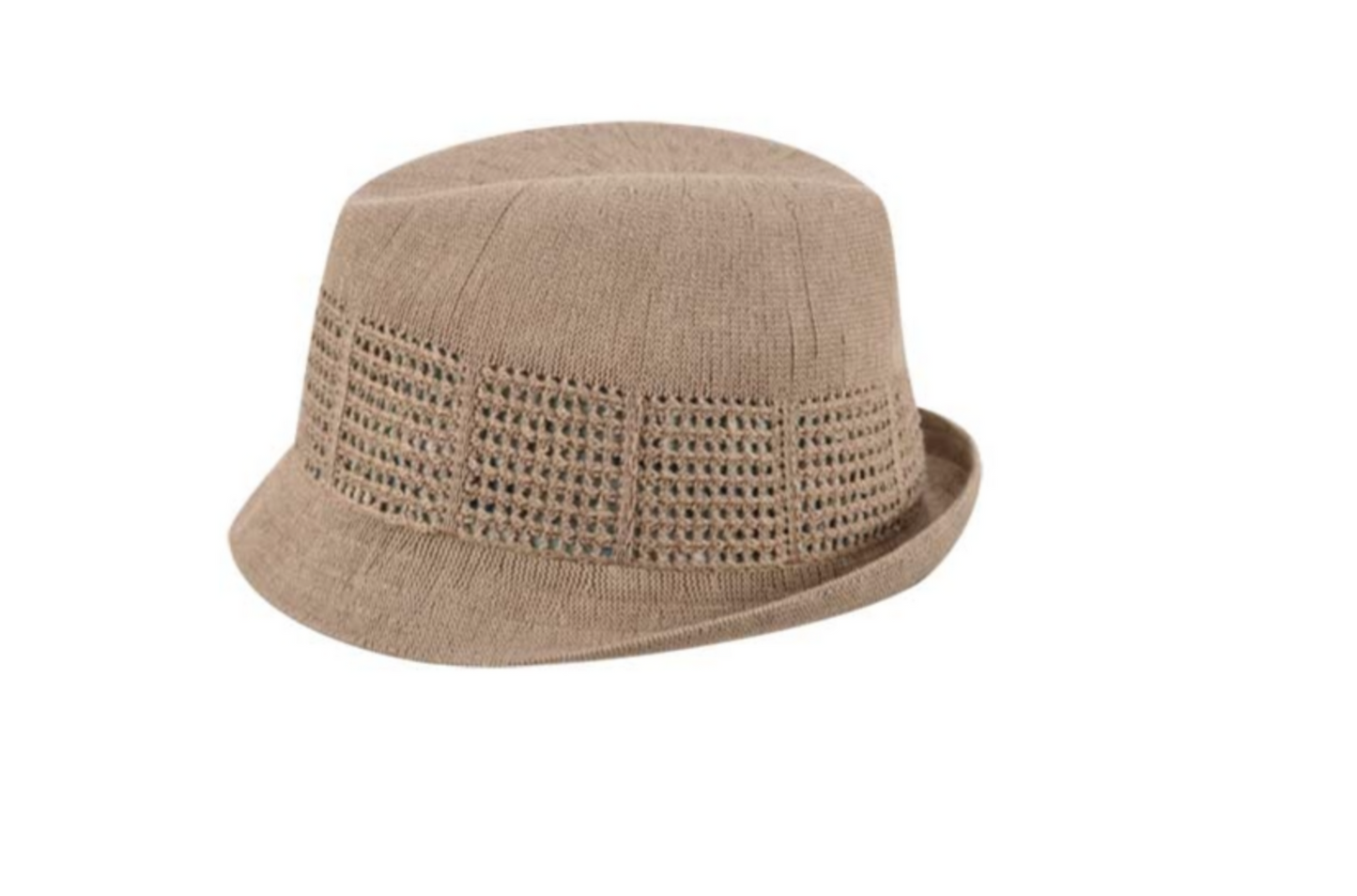 KANGOL Lace Panel Duke Hat K0593FA Trilby Fedora Stingy Brim - Mousse - M-3