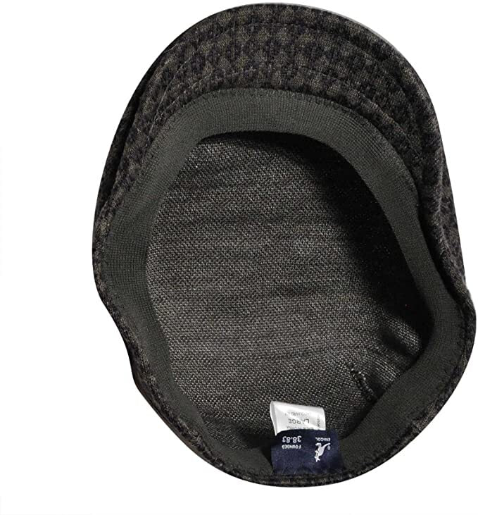 KANGOL Jacquard 507 Ivy Cap Driving Wool Blend Hat - Tic Tac Jac Dark Flannel-3