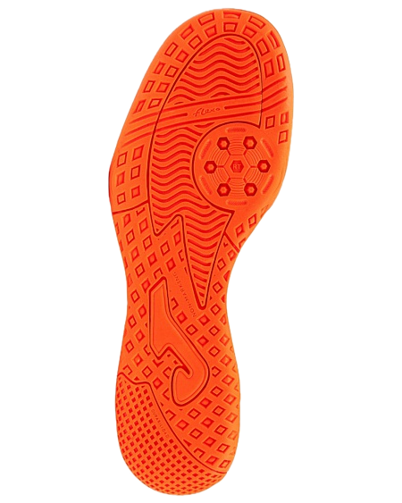Joma Mens Knit 805 Indoor Futsal Sock Shoes Football Boots in Royal/Orange