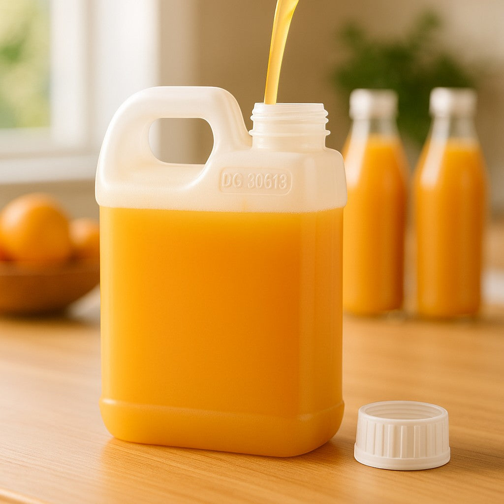 Kitchee 10x 1L Natural HDPE Jerry Can Bottle Empty 38mm TE Cap-2