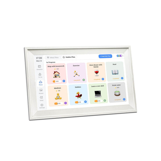 Kitchee Digital Calendar Smart Family Planner - 39.5cm Touchscreen Display White-0