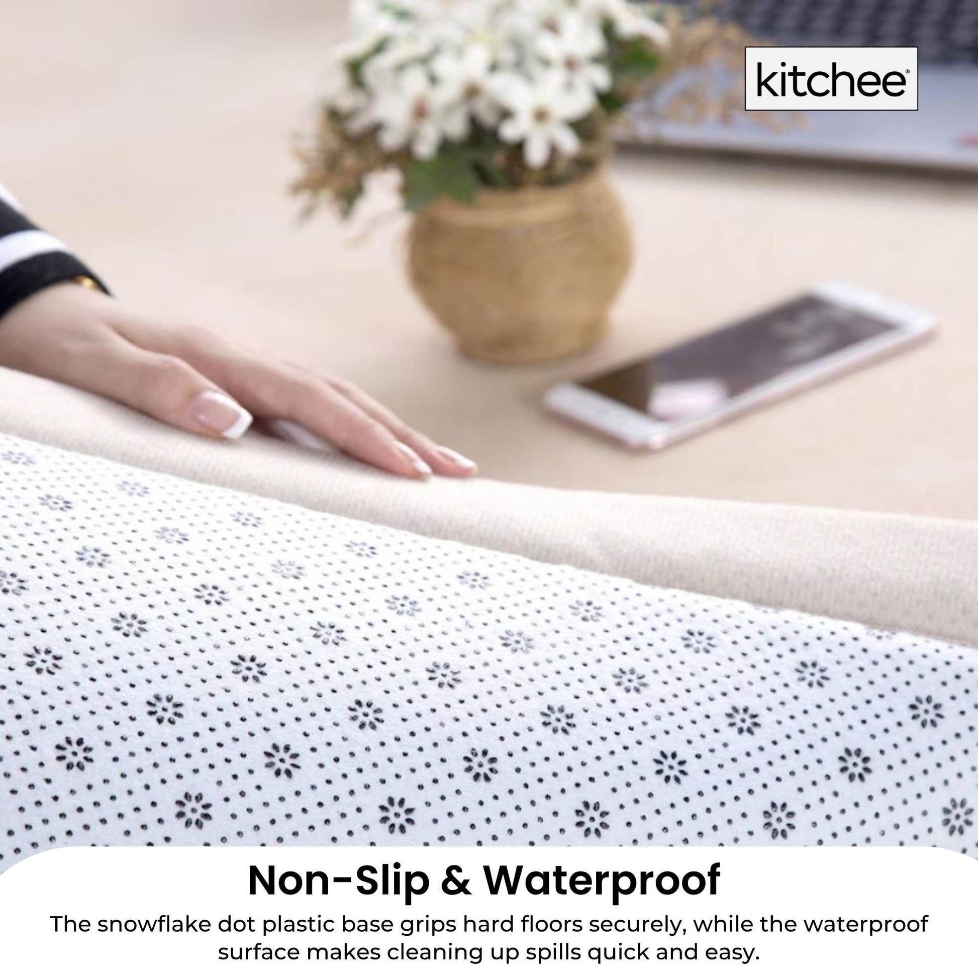 Kitchee Kids Foam Floor Play Mat – Padded Thick Soft Tatami Style Carpet Grey-4