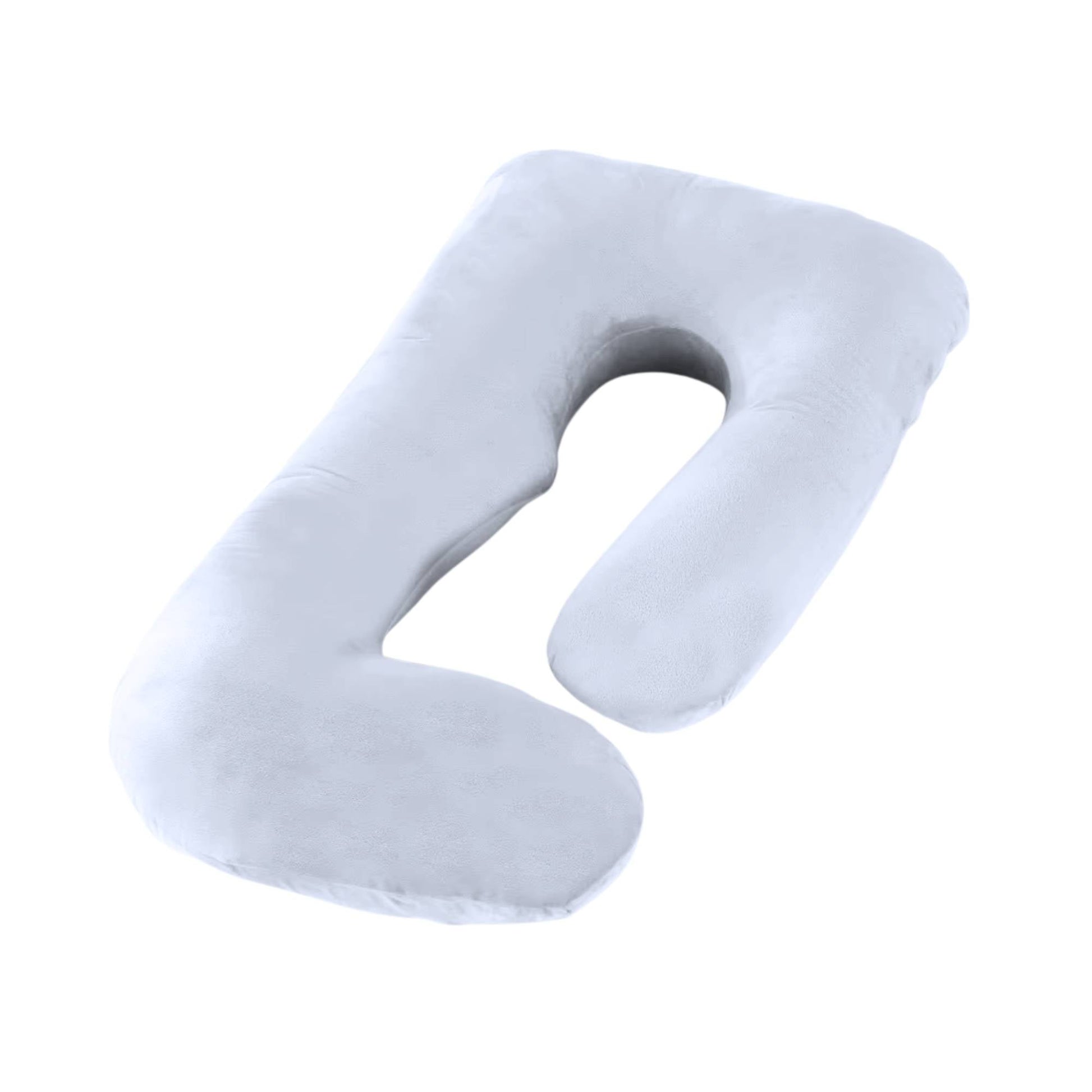 Orku Maternity Pregnancy Pillow - J-Shape Full Length for Side Sleepers Grey-0