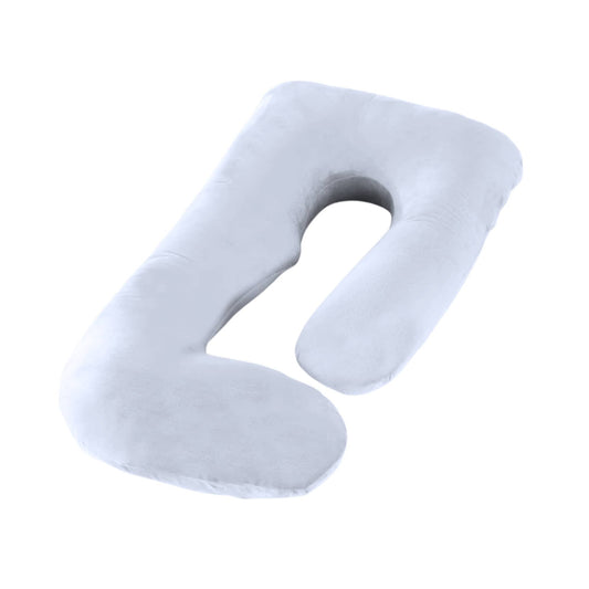 Orku Maternity Pregnancy Pillow - J-Shape Full Length for Side Sleepers Grey-0