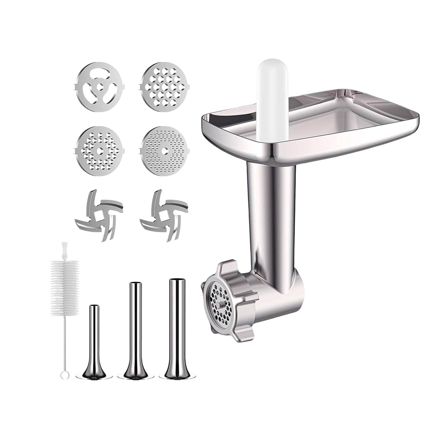 Kitchee Meat Food Grinder Sausage Attachment - Compatible with KitchenAid Mixers-0