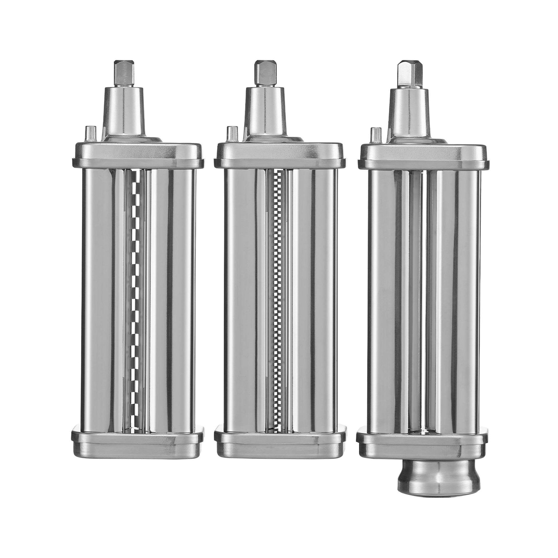 Kitchee Pasta Noodle Maker Roller Cutter Attachments - Compatible with KitchenAid Mixer-0