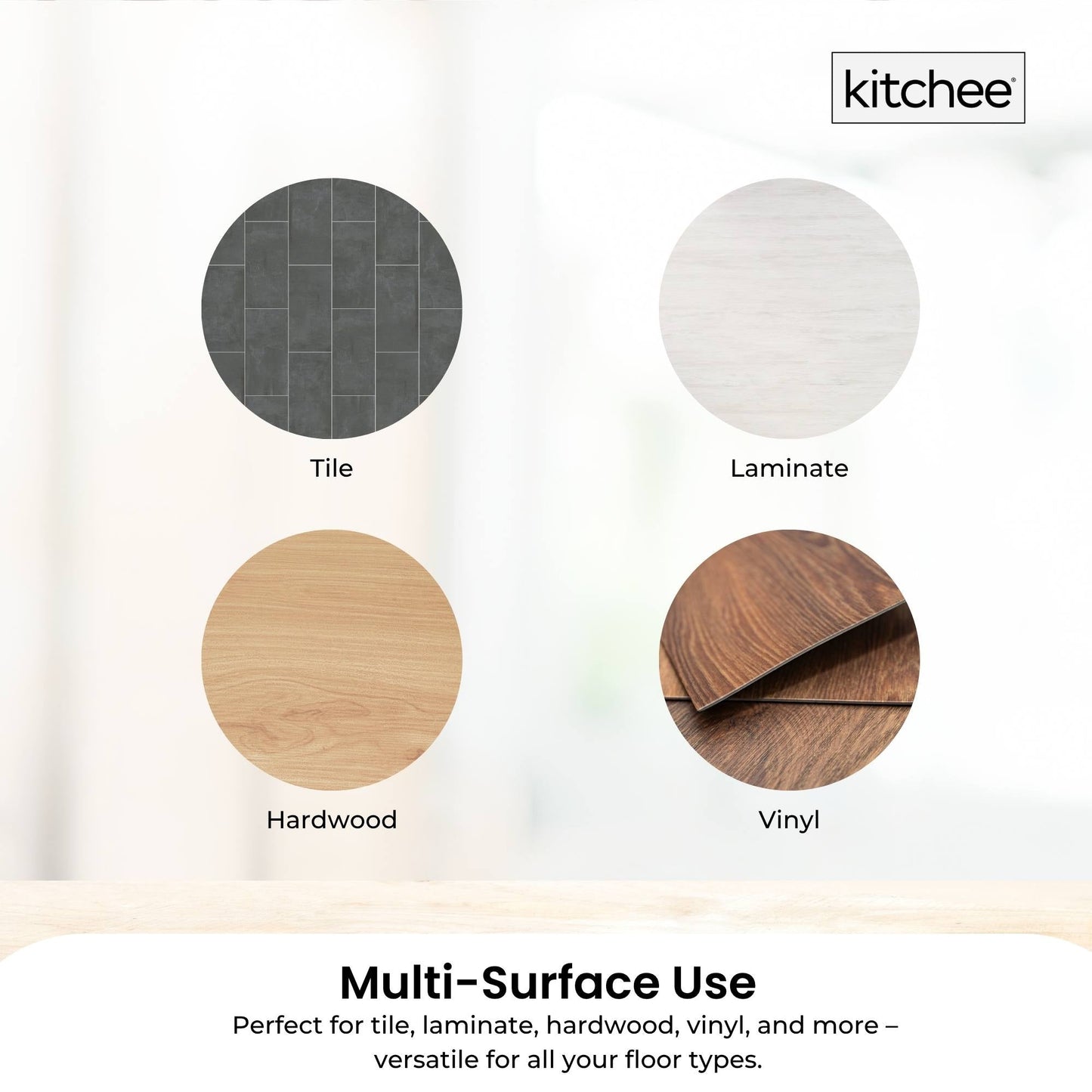 Kitchee Refillable Spray Floor Mop with Reusable & Washable Multi-Surface Microfibre Pad-4