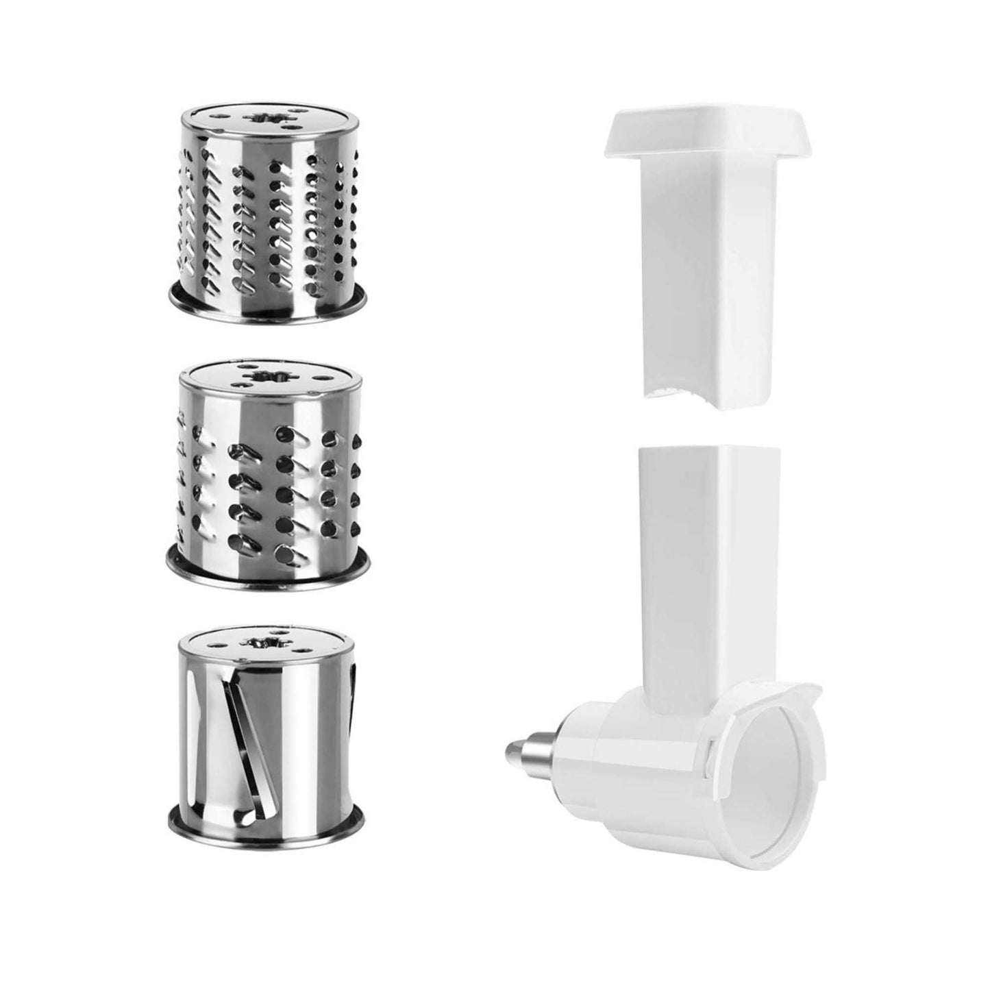 Kitchee Slicer Shredder Grater 3 Attachments - Compatible with KitchenAid Mixer-0