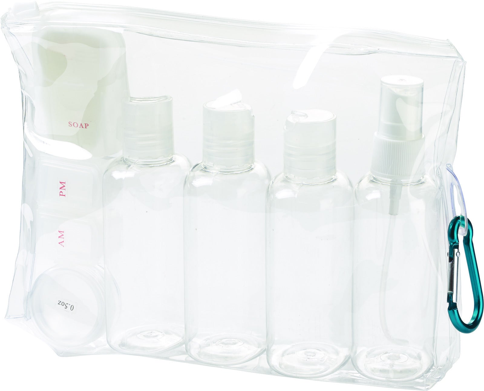 Lewis N. Clark TSA 3-1-1 Carry On Travel Bottles Toiletry Set Kit Liquids-1