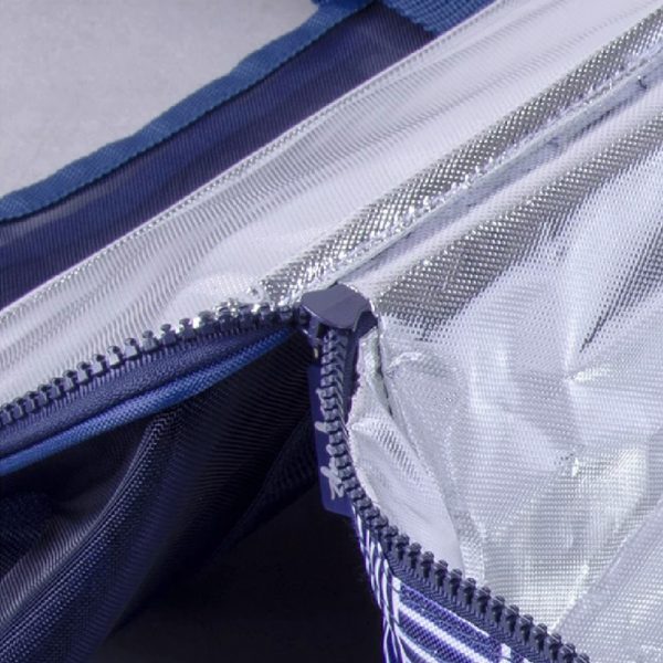 Extra Large 2-in-1 Insulated Mesh Tote Bag Zipper Cooler Picnic Storage Beach Makena-3