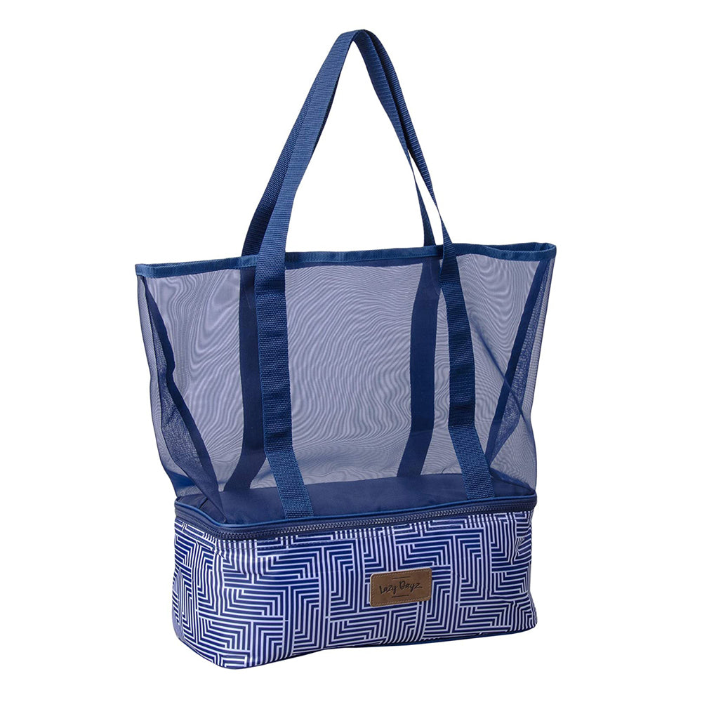 Extra Large 2-in-1 Insulated Mesh Tote Bag Zipper Cooler Picnic Storage Beach Makena-0