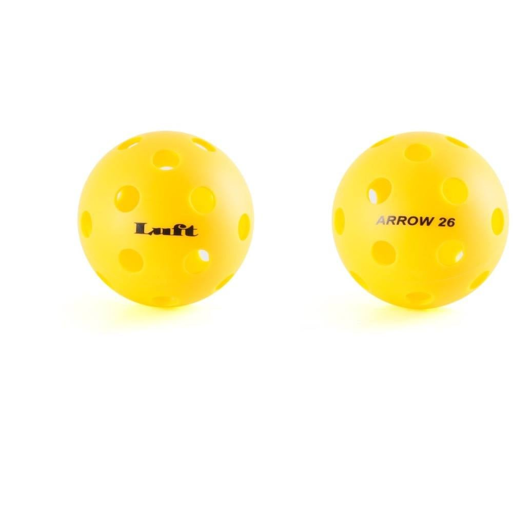 50x LUFT "Arrow 26" Indoor Pickleball Balls Bulk - Yellow