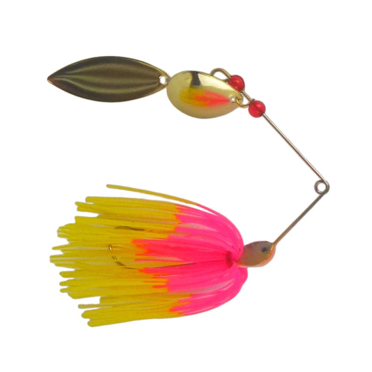 Dekoi 15gm LS17 Closed Eye Spinnerbait, Pink Yellow, Qty 2-0