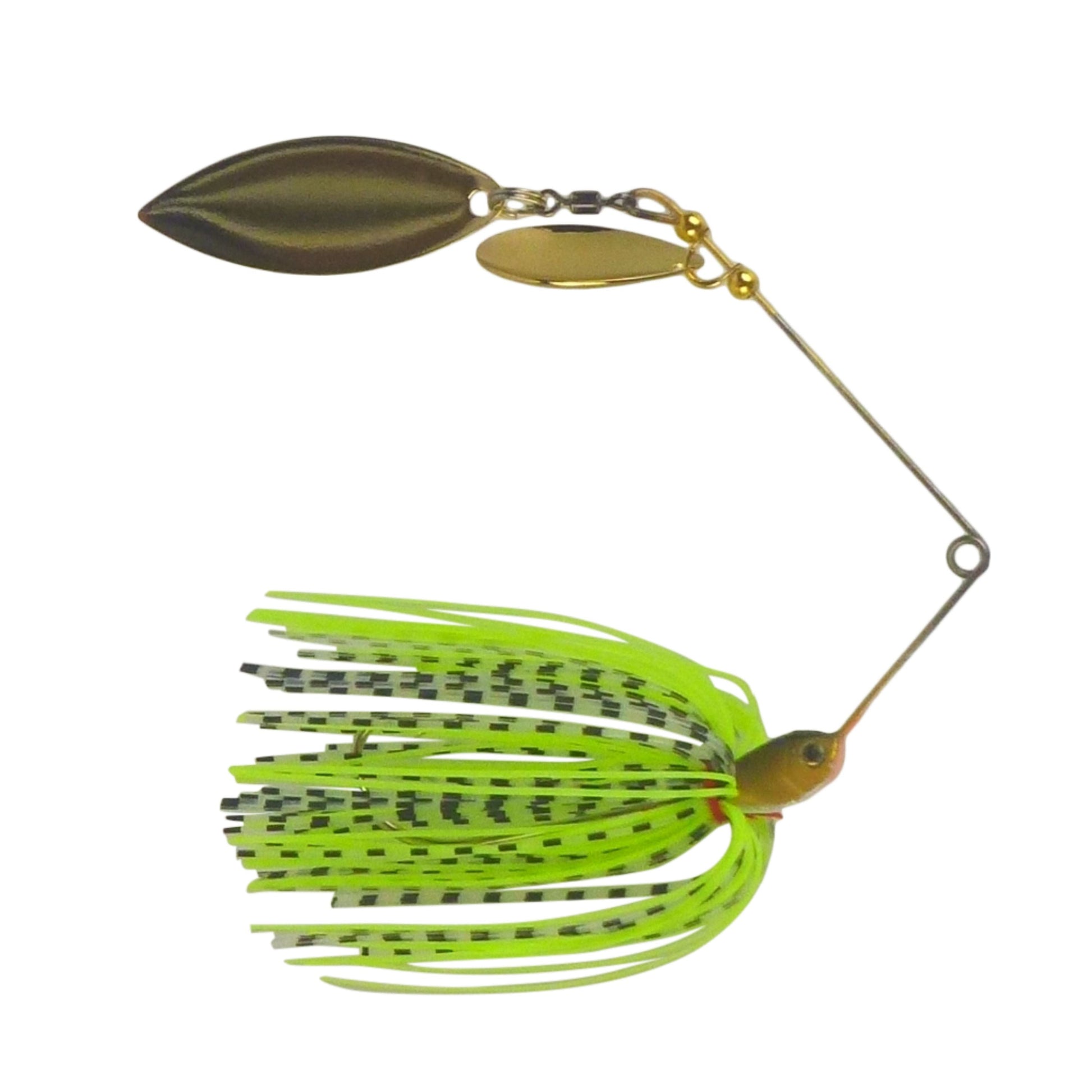 Dekoi 15gm LS18 Closed Eye Spinnerbait, Fluro Green, Qty 2-0