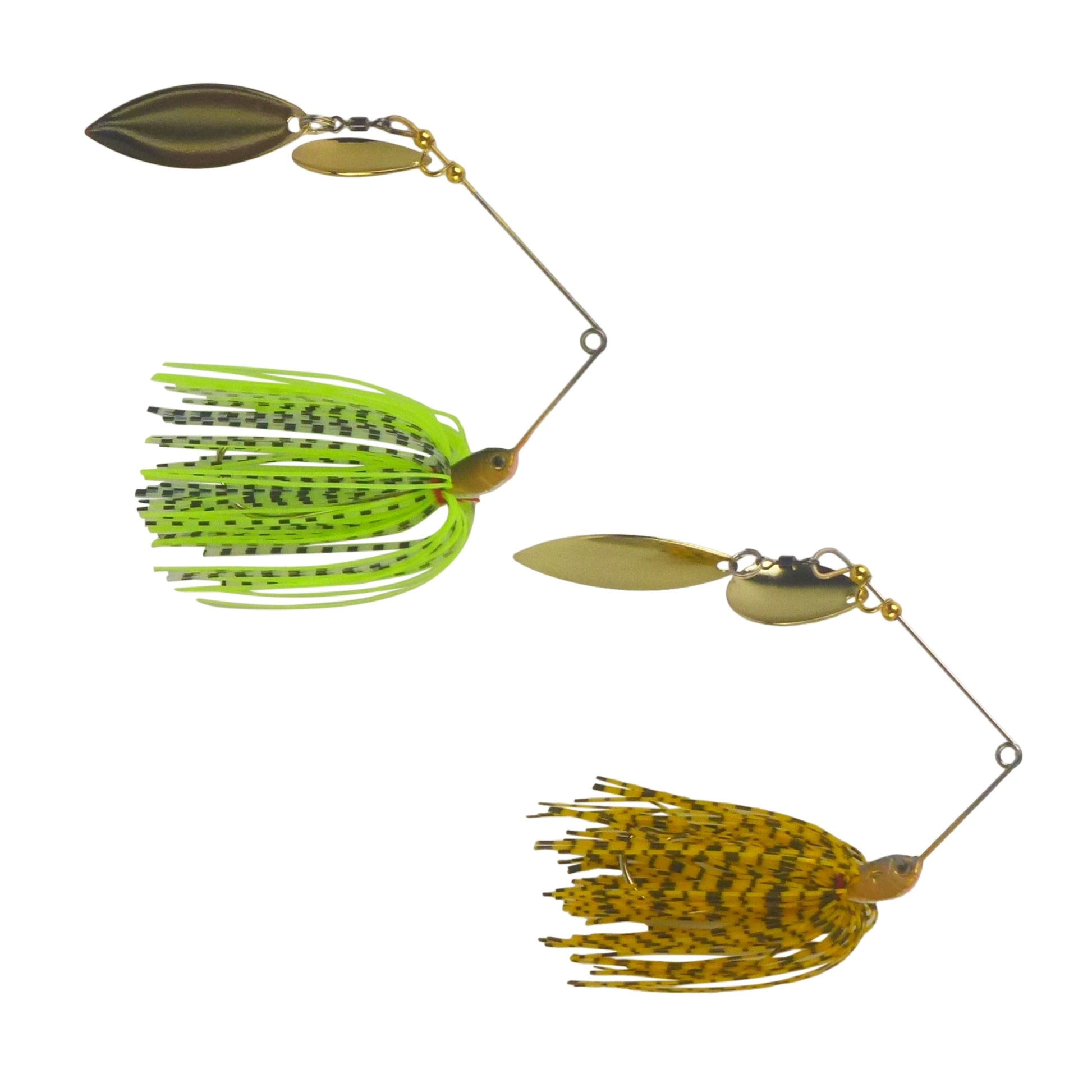 Dekoi 15gm LS18 Closed Eye Spinnerbait, Orange Stripey, Qty 2-1