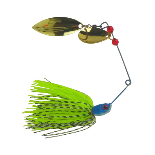 Dekoi 18gm LS20 Closed Eye Spinnerbait, Fluro Green, Qty 2-0