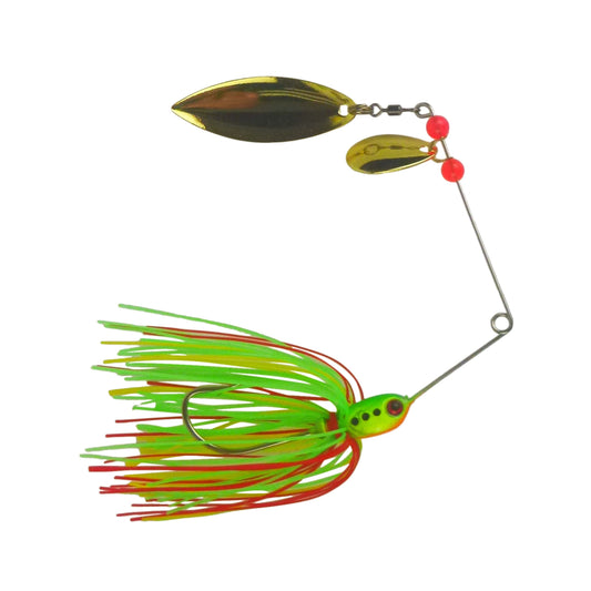 Dekoi 17gm LS21 Closed Eye Spinnerbait, Lemon Lime, Qty 2-0