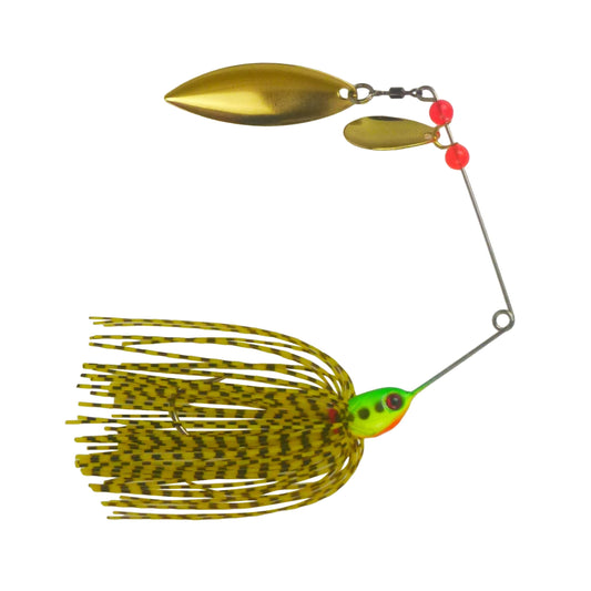 Dekoi 17gm LS21 Closed Eye Spinnerbait, Orange Stripey, Qty 2-0