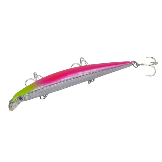 Finesse LW12 Shallow Diving Twitch Bait 120mm, Pink Flash-0