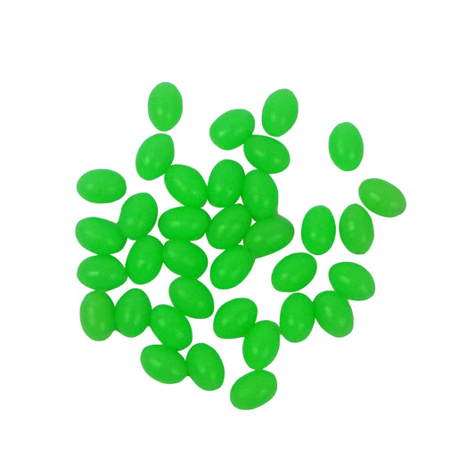 Swimerz Beads, 10mmWx15mmL, Lumo Green Egg, 50 pack-0